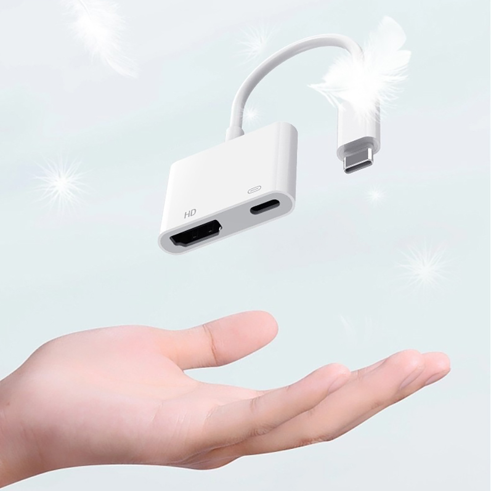 Zore Type-C to Type-C PD100W + HDMI 4K@30Hz 2in1 Adapter - 7