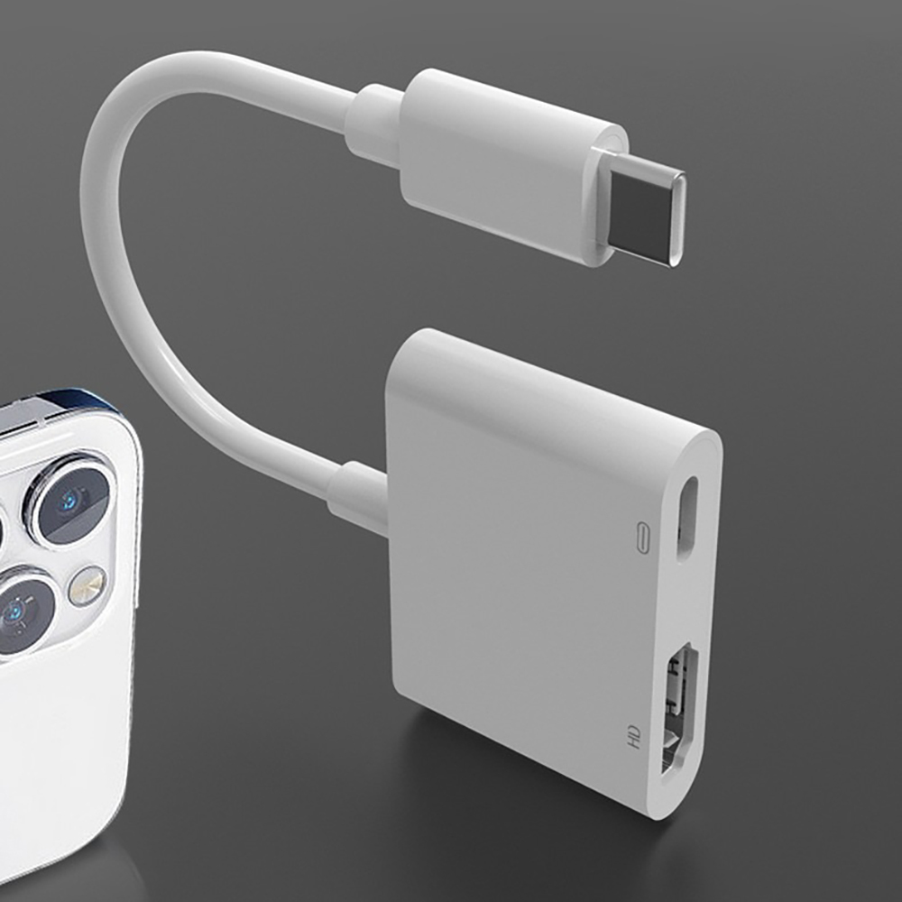 Zore Type-C to Type-C PD100W + HDMI 4K@30Hz 2in1 Adaptör - 10