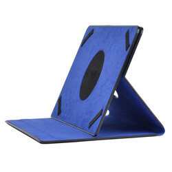 Zore Unik Universal 10 inch Rotatable Stand Case Saks Blue