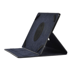 Zore Unik Universal 11 inch Rotatable Stand Case Navy blue