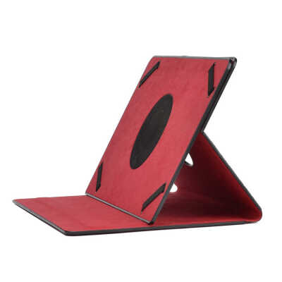 Zore Unik Universal 12 Inch Rotatable Stand Case Red