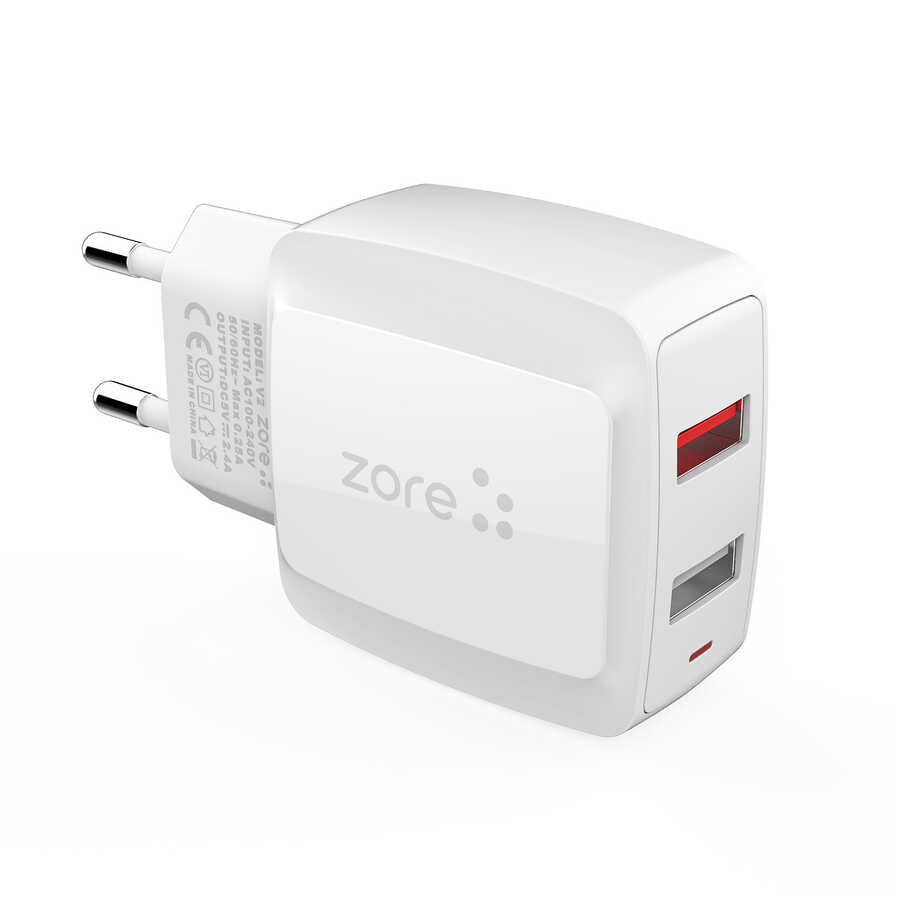 Zore Vest Serisi V2 Lightning 2 in 1 Şarj Seti - 4