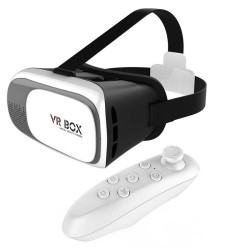 Zore VR Box 3D Remote Control Virtual Reality Glasses White