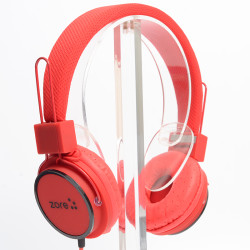 Zore Y-6338 MP3 3.5mm Kulaklık Kırmızı