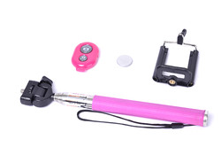 Zore Z07-1 Bluetoothlu Selfie Stick Pink