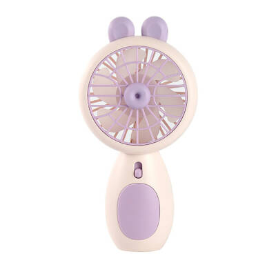 Zore ZB093 Mini Fan with Light Portable Cooling Fan Lila