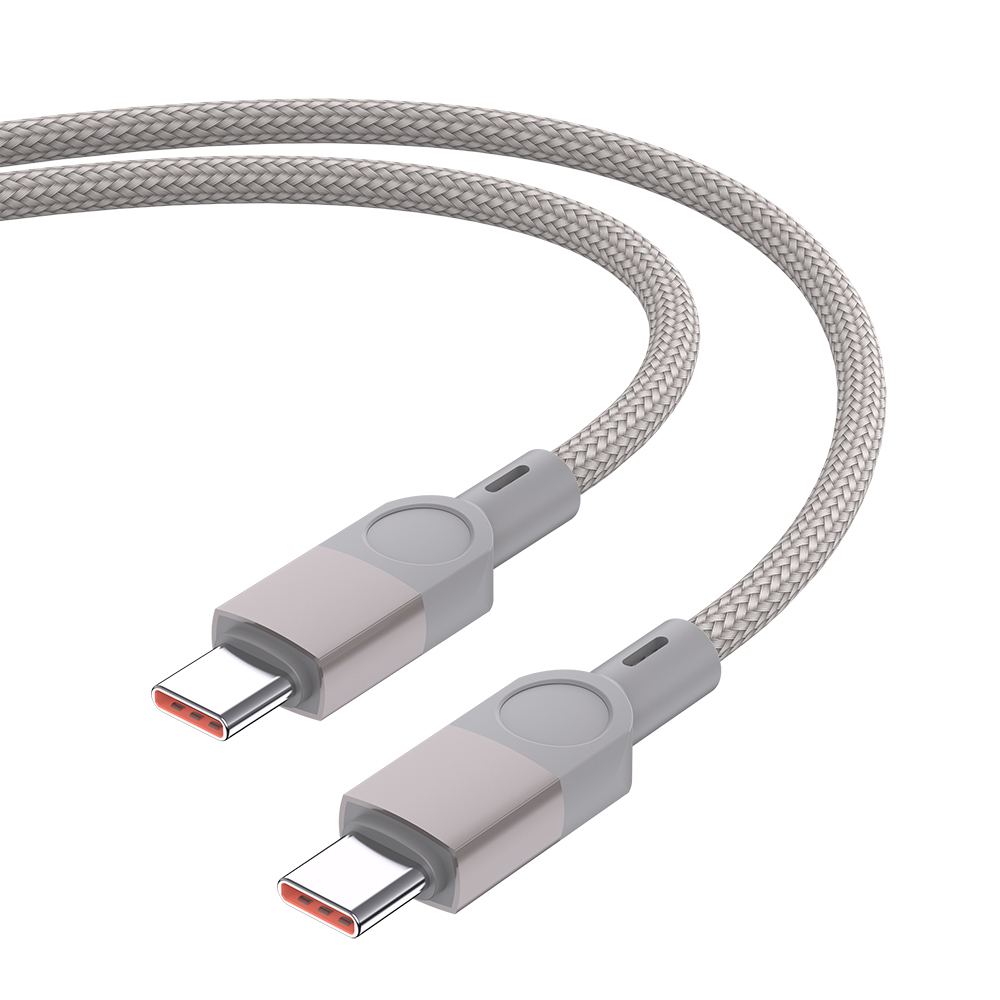 Zore ZR-44 Type-C to Type-C PD 100W Örgü Tasarımlı Hızlı Şarj Özellikli Data ve Şarj Kablosu 1M - 3