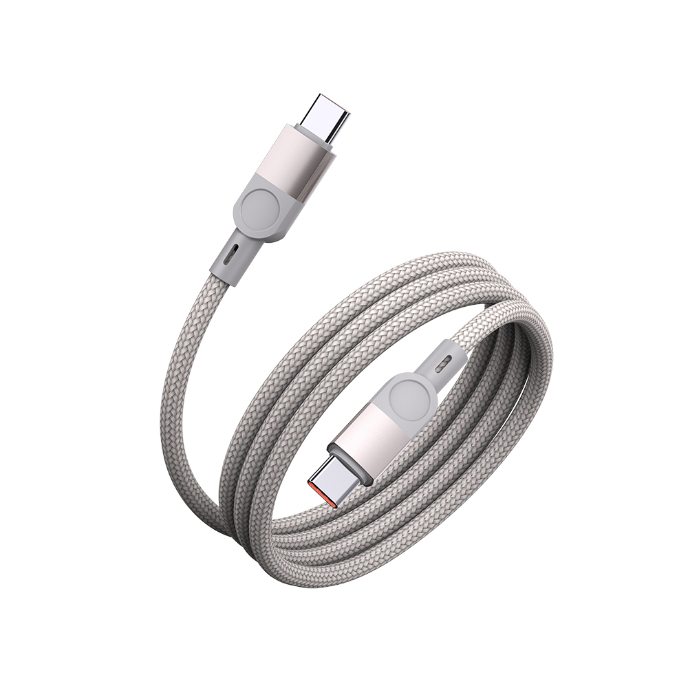 Zore ZR-44 Type-C to Type-C PD 100W Örgü Tasarımlı Hızlı Şarj Özellikli Data ve Şarj Kablosu 1M - 5