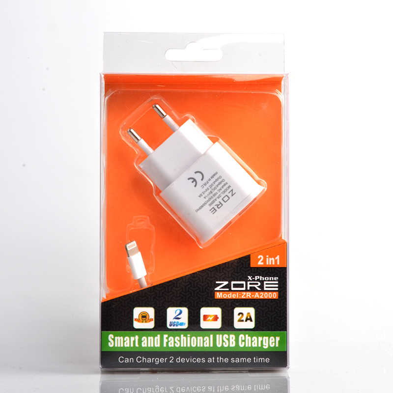 Zore ZR-A2000 2 Usb li Lightning Ev Şarj Seti - 2