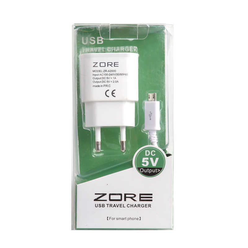 Zore ZR-A2000 2 Usb li Micro Ev Şarj Seti - 1