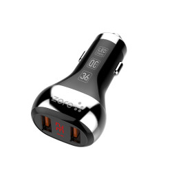 Zore ZR-CDualghtning 2 in 1 Car Charger Set Black