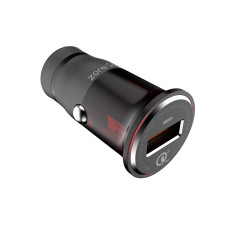 Zore ZR-C304Q Micro Car Charger Set Black