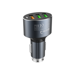 Zore ZR-C703Q Type-C 2 in 1 Car Charger Set Black
