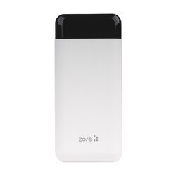 Zore ZR-PW01 Type-C - Micro - Portable Powerbank with Lightning Led Display 10000 mAh White