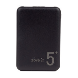 Zore ZR-PW04 Portable Powerbank with Led Light 5000 mAh Black